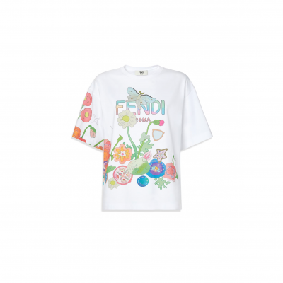 FENDI FANTASTIC FENDI FUTURE T-SHIRT FS9776AW91F0ZNM